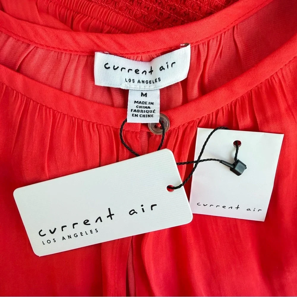New! Current Air halter keyhole red midi dress 23676_8